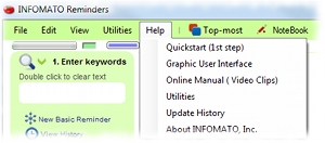 help menu